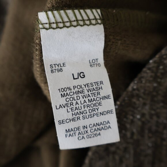 🍁Canaidian Made - Lightwieght Pullover Sweater -  NWT -  Size Large - Khaki🍁 - Picture 4 of 8